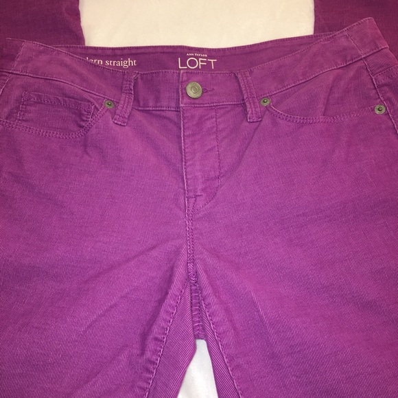 Ann Taylor LOFT Modern Straight Corduroy Pants Size 26 (size 2) - Picture 4 of 10